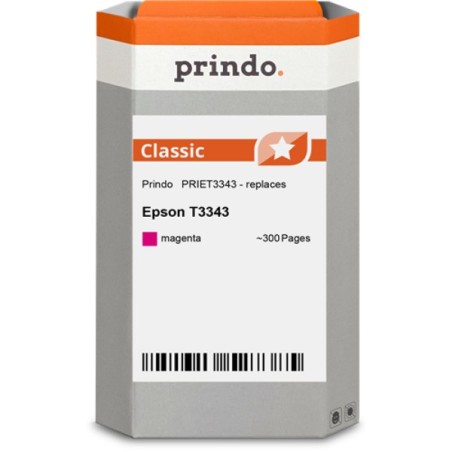 ORIGINAL Prindo Cartuccia d'inchiostro magenta PRIET3343 Classic ~300 Seiten 4,5ml
