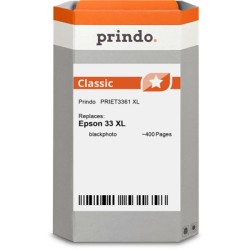 ORIGINAL Prindo Cartuccia d'inchiostro Nero (Foto) PRIET3361 Classic XL ~400 Seiten compatibile per Epson T3361 (C13T33614010)