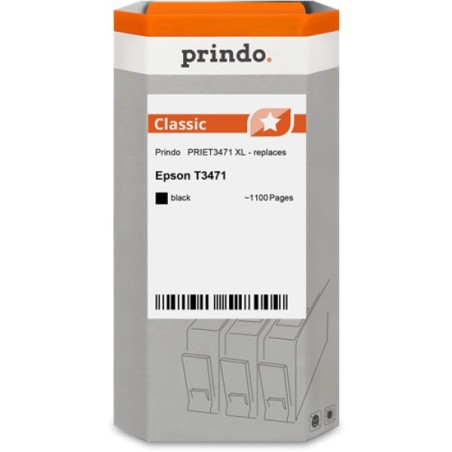 ORIGINAL Prindo Cartuccia d'inchiostro nero PRIET3471 Classic XL ~1100 Seiten