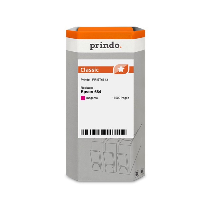 ORIGINAL Prindo Cartuccia d'inchiostro magenta PRIET6643 Classic ~7500 Seiten 70ml