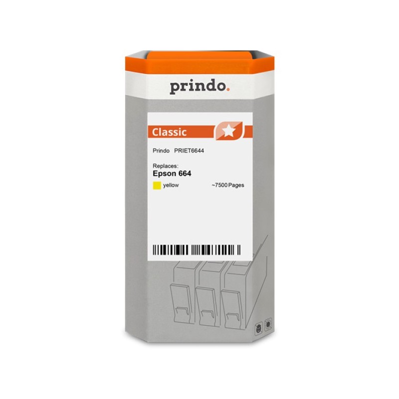ORIGINAL Prindo Cartuccia d'inchiostro giallo PRIET6644 Classic ~7500 Seiten 70ml