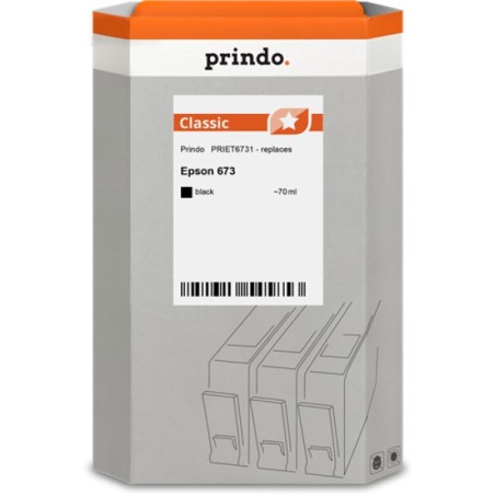ORIGINAL Prindo Cartuccia d'inchiostro nero PRIET6731 Classic 70ml