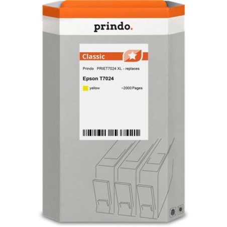 ORIGINAL Prindo Cartuccia d'inchiostro giallo PRIET7024 Classic XL ~2000 Seiten