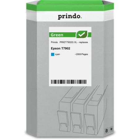 ORIGINAL Prindo Cartuccia d'inchiostro ciano PRIET7902G Green XL ~2000 Seiten