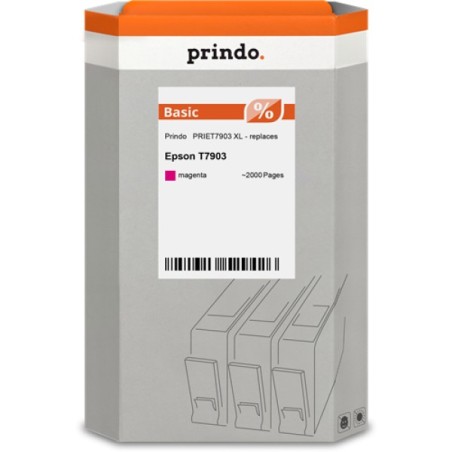 ORIGINAL Prindo Cartuccia d'inchiostro magenta PRIET7903 Basic XL ~2000 Seiten compatibile per Epson T7903 (C13T79034010)