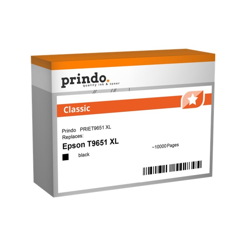 ORIGINAL Prindo Cartuccia d'inchiostro nero PRIET9651 Classic XL ~10000 Seiten