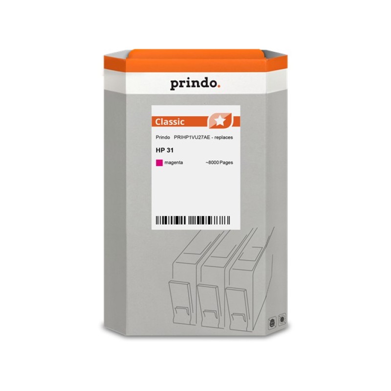 ORIGINAL Prindo Cartuccia d'inchiostro magenta PRIHP1VU27AE Classic ~8000 Seiten 70ml