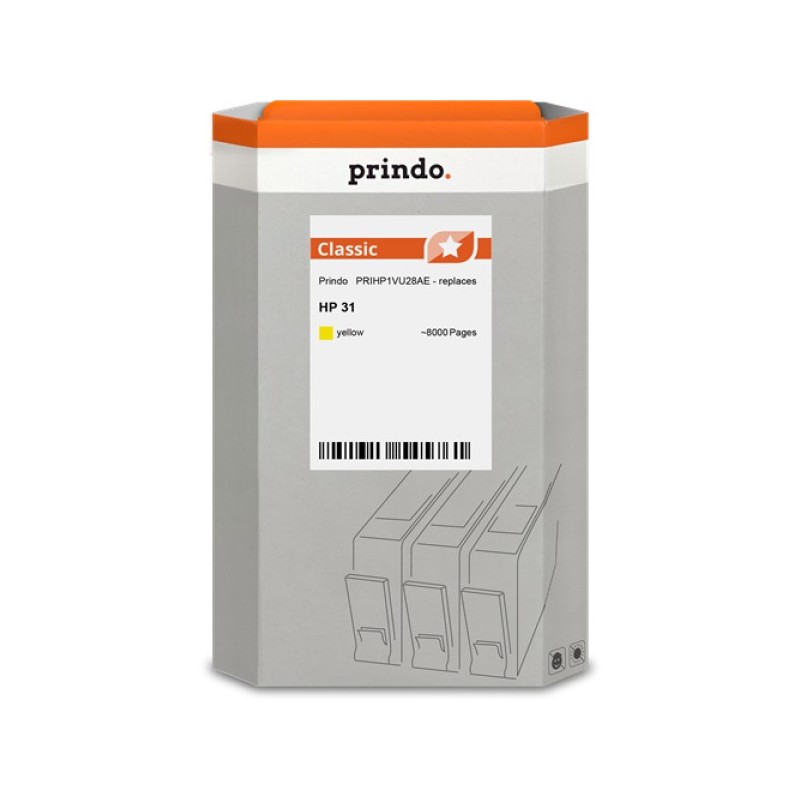 ORIGINAL Prindo Cartuccia d'inchiostro giallo PRIHP1VU28AE Classic ~8000 Seiten 70ml