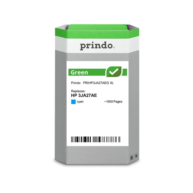 ORIGINAL Prindo Cartuccia d'inchiostro ciano PRIHP3JA27AEG Green XL ~1600 Seiten