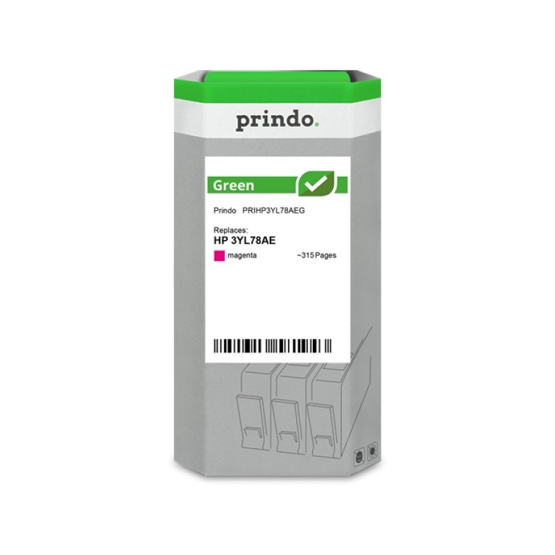 ORIGINAL Prindo Cartuccia d'inchiostro magenta PRIHP3YL78AEG Green ~315 Seiten