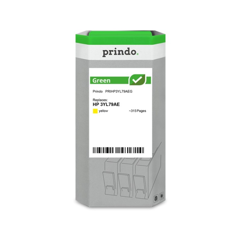 ORIGINAL Prindo Cartuccia d'inchiostro giallo PRIHP3YL79AEG Green ~315 Seiten
