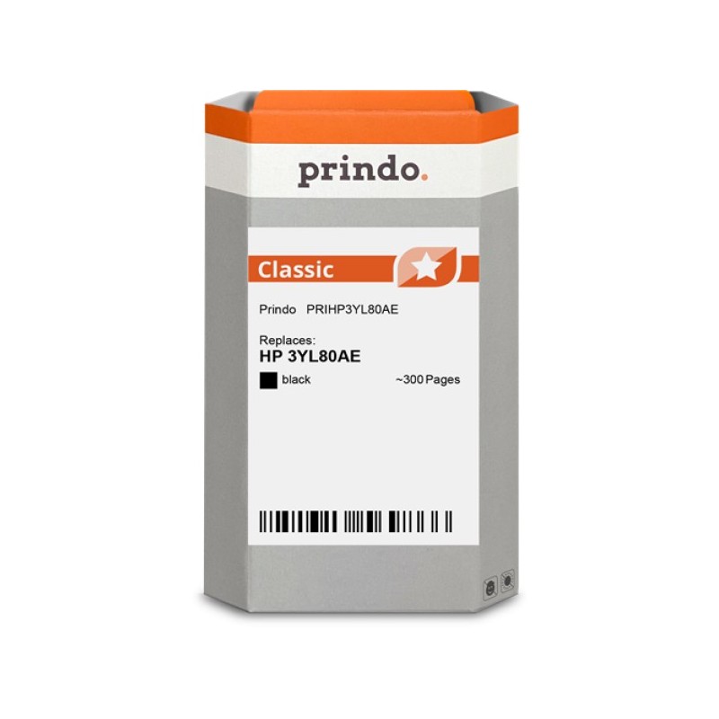 ORIGINAL Prindo Cartuccia d'inchiostro nero PRIHP3YL80AE Classic ~300 Seiten