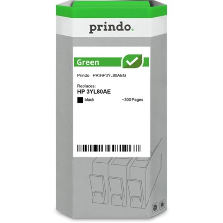ORIGINAL Prindo Cartuccia d'inchiostro nero PRIHP3YL80AEG Green ~300 Seiten