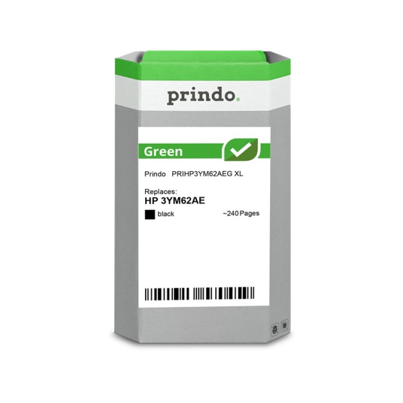 ORIGINAL Prindo Cartuccia d'inchiostro nero PRIHP3YM62AEG Green XL ~240 Seiten