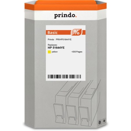 ORIGINAL Prindo Cartuccia d'inchiostro giallo PRIHP51644YE Basic 42ml