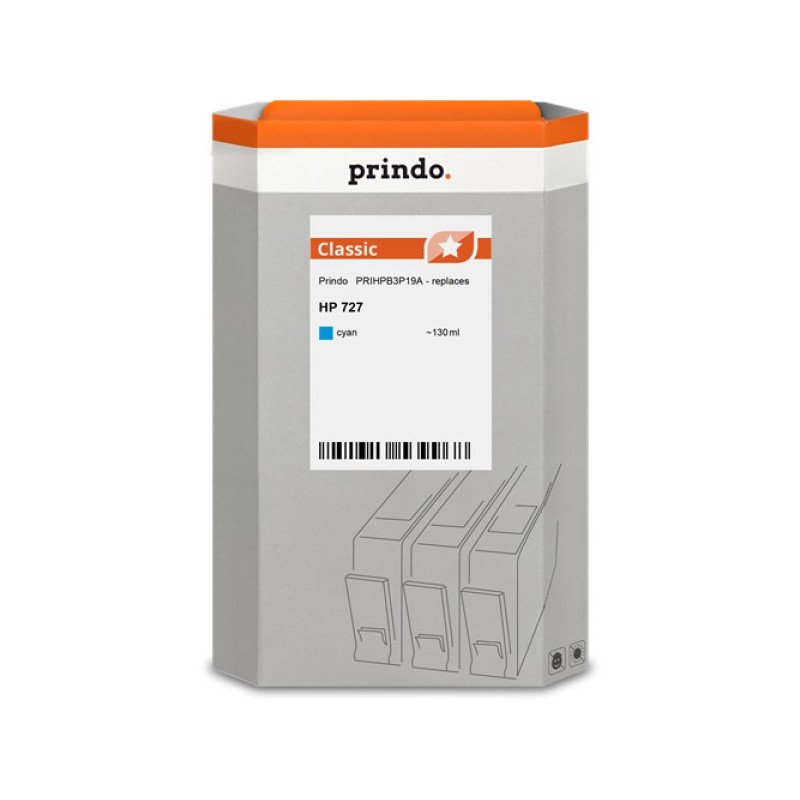 ORIGINAL Prindo Cartuccia d'inchiostro ciano PRIHPB3P19A Classic 130ml