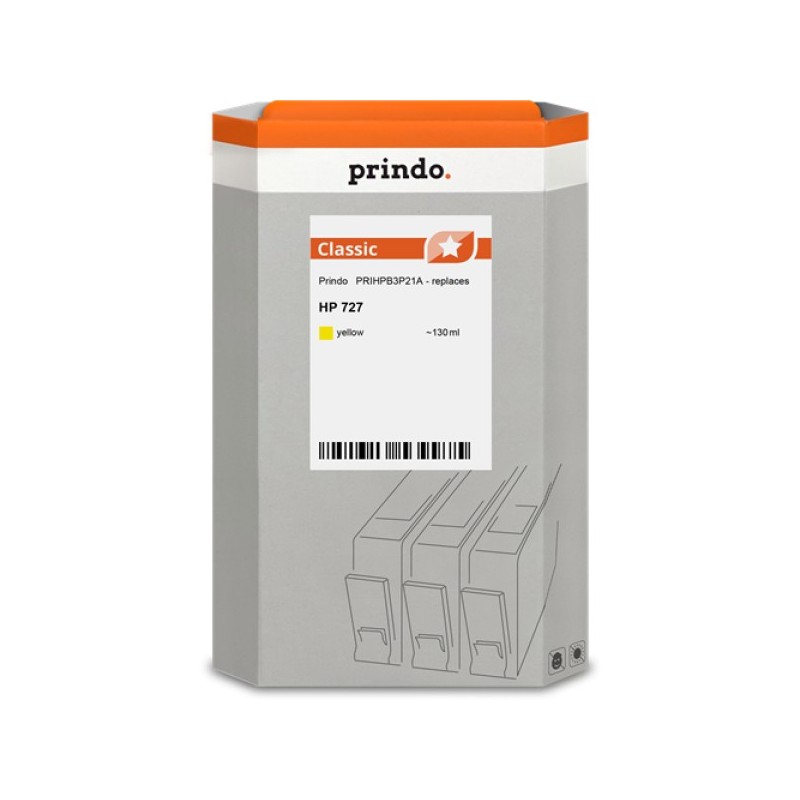 ORIGINAL Prindo Cartuccia d'inchiostro giallo PRIHPB3P21A Classic 130ml Prindo CLASSIC: L'alternativa, di alta qualità, completa