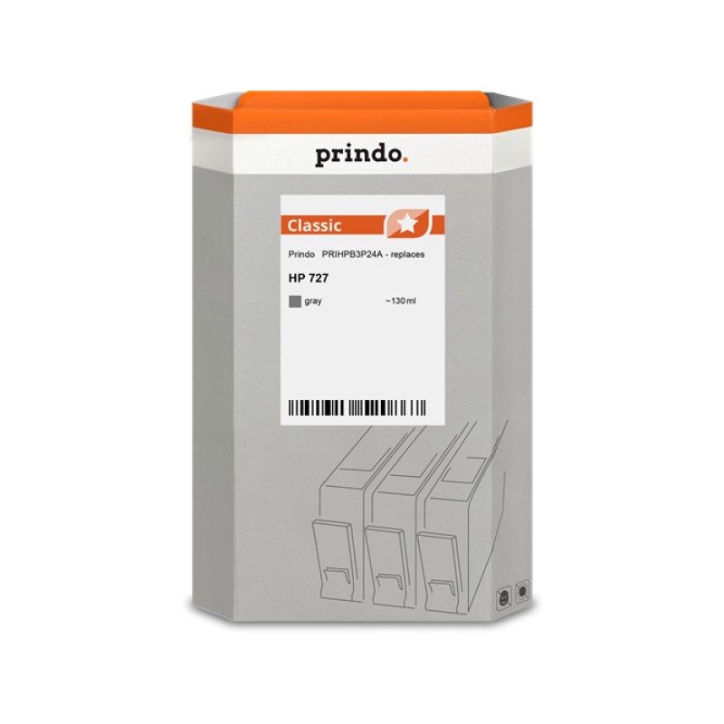 ORIGINAL Prindo Cartuccia d'inchiostro Grigio PRIHPB3P24A Classic 130ml