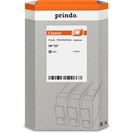 ORIGINAL Prindo Cartuccia d'inchiostro Grigio PRIHPB3P24A Classic 130ml
