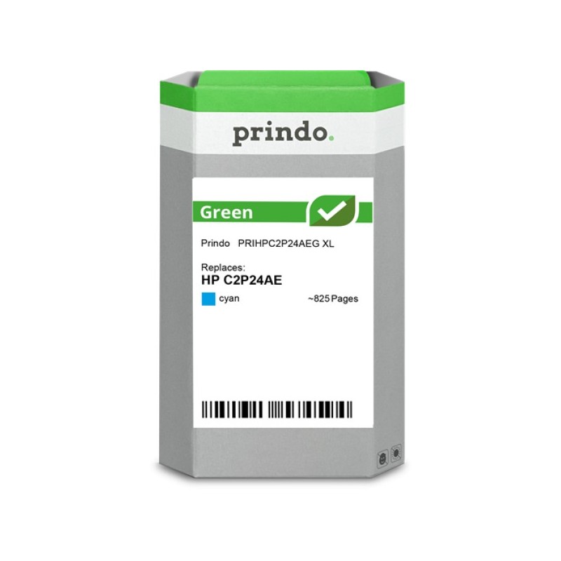 ORIGINAL Prindo Cartuccia d'inchiostro ciano PRIHPC2P24AEG Green XL ~825 Seiten