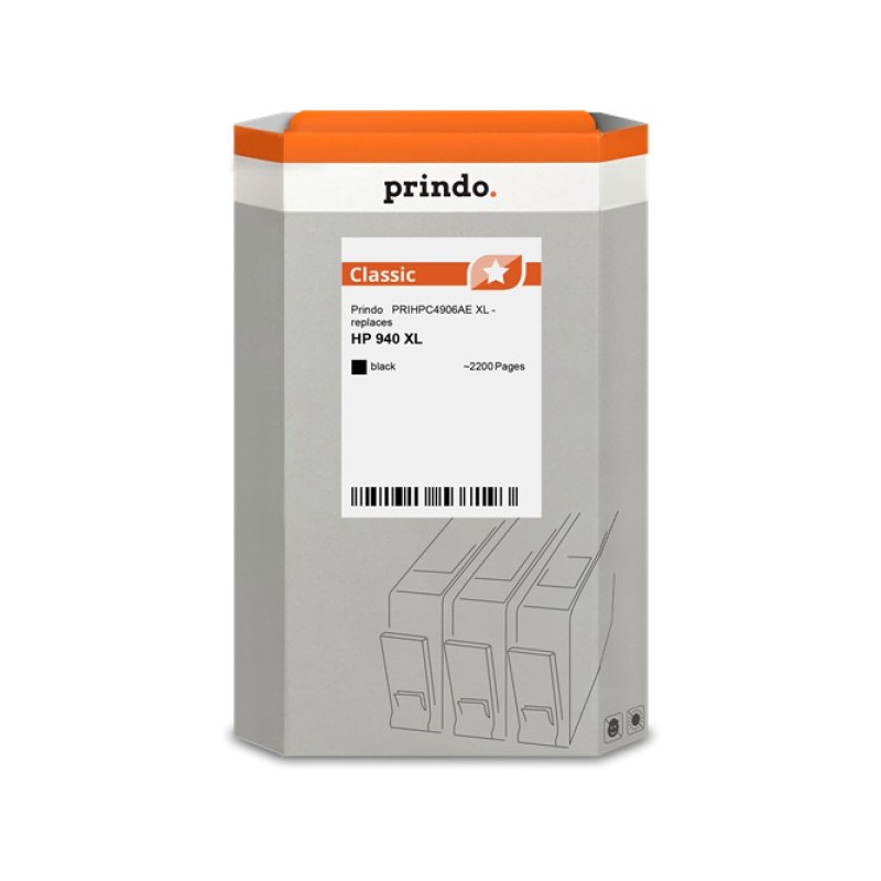 ORIGINAL Prindo Cartuccia d'inchiostro nero PRIHPC4906AE Classic XL ~2200 Seiten