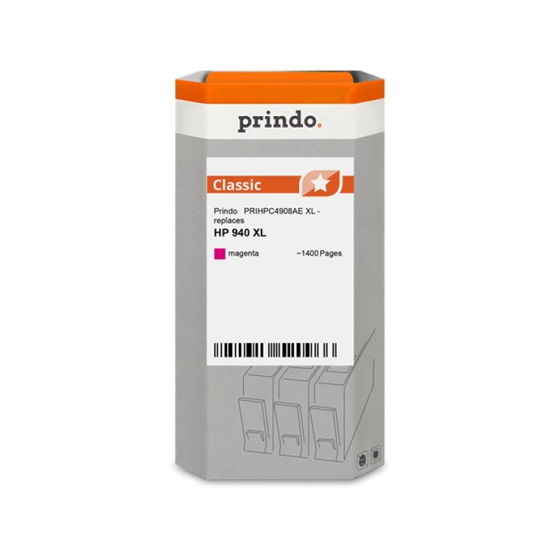 ORIGINAL Prindo Cartuccia d'inchiostro magenta PRIHPC4908AE Classic XL ~1400 Seiten