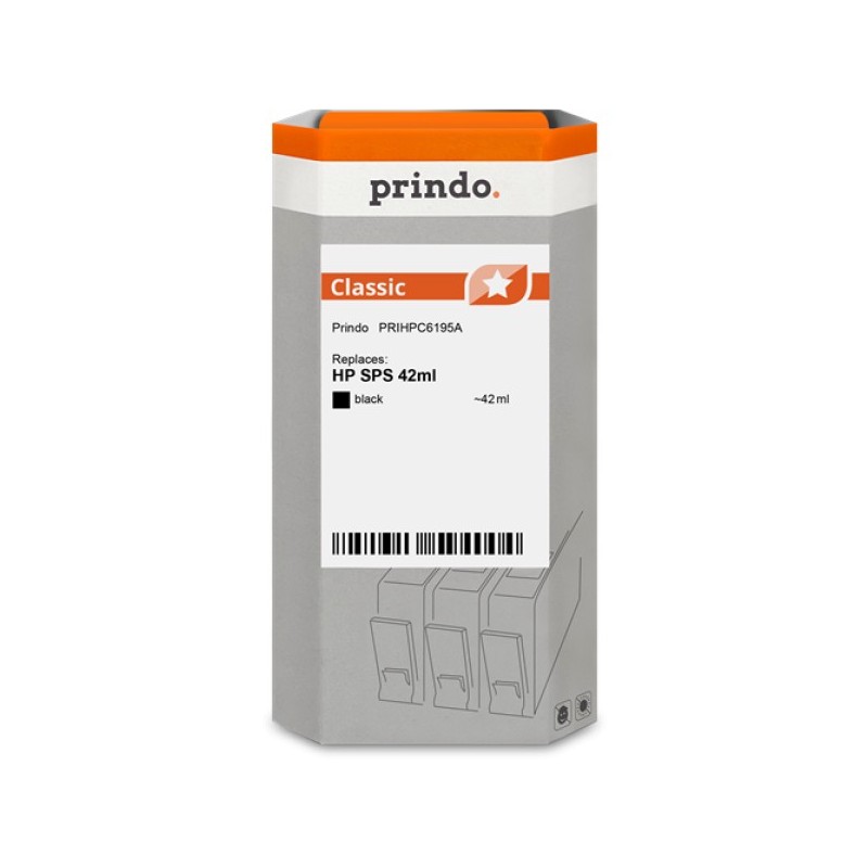 ORIGINAL Prindo Cartuccia d'inchiostro nero PRIHPC6195A Classic 42ml