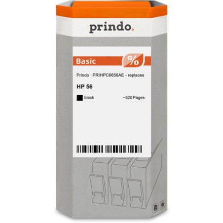 ORIGINAL Prindo Cartuccia d'inchiostro nero PRIHPC6656AE Basic ~520 Seiten Prindo BASIC: L'alternativa economica per HP C6656AE 