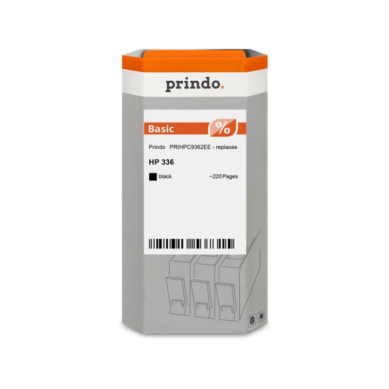 ORIGINAL Prindo Cartuccia d'inchiostro nero PRIHPC9362EE Basic ~220 Seiten alternativa per HP C9362EE (336)