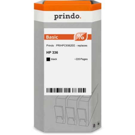 ORIGINAL Prindo Cartuccia d'inchiostro nero PRIHPC9362EE Basic ~220 Seiten alternativa per HP C9362EE (336)
