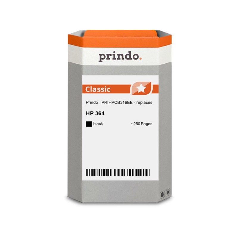 ORIGINAL Prindo Cartuccia d'inchiostro nero PRIHPCB316EE Classic ~250 Seiten compatibile per HP CB316EE (364)