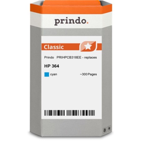 ORIGINAL Prindo Cartuccia d'inchiostro ciano PRIHPCB318EE Classic ~300 Seiten compatibile per HP CB318EE (364)