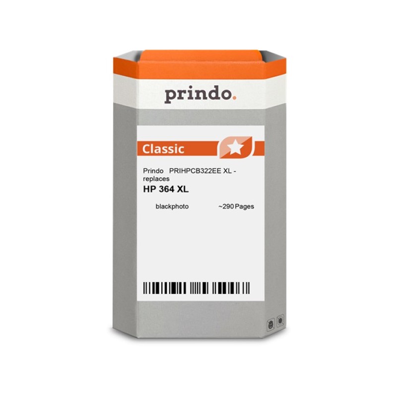 ORIGINAL Prindo Cartuccia d'inchiostro Nero (Foto) PRIHPCB322EE Classic XL ~290 Seiten 12ml alternativa per HP CB322EE (364 XL)