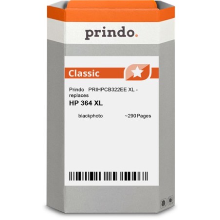 ORIGINAL Prindo Cartuccia d'inchiostro Nero (Foto) PRIHPCB322EE Classic XL ~290 Seiten 12ml alternativa per HP CB322EE (364 XL)