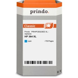 ORIGINAL Prindo Cartuccia d'inchiostro ciano PRIHPCB323EE Classic XL ~750 Seiten alternativa per HP CB323EE (364 XL)