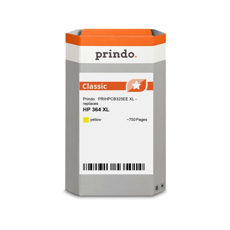 ORIGINAL Prindo Cartuccia d'inchiostro giallo PRIHPCB325EE Classic XL ~750 Seiten alternativa per HP CB325EE (364 XL)