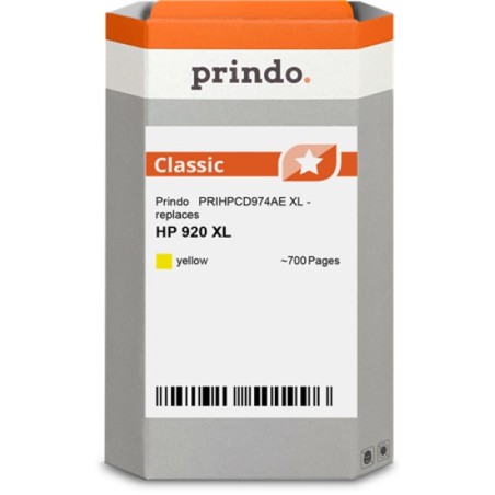 ORIGINAL Prindo Cartuccia d'inchiostro giallo PRIHPCD974AE Classic XL ~700 Seiten kompatibel mit HP CD974AE (920 XL)