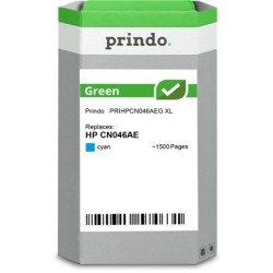 ORIGINAL Prindo Cartuccia d'inchiostro ciano PRIHPCN046AEG Green XL ~1500 Seiten Prindo GREEN: riciclata ed elaborata, di alta q