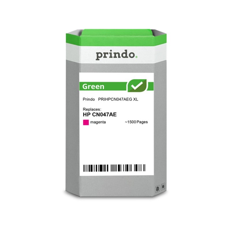 ORIGINAL Prindo Cartuccia d'inchiostro magenta PRIHPCN047AEG Green XL ~1500 Seiten Prindo GREEN: riciclata ed elaborata, di alta