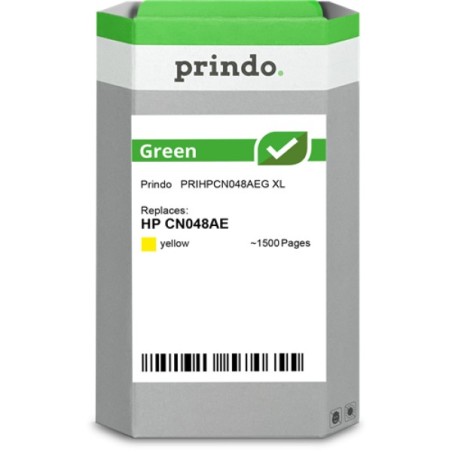 ORIGINAL Prindo Cartuccia d'inchiostro giallo PRIHPCN048AEG Green XL ~1500 Seiten Prindo GREEN: riciclata ed elaborata, di alta 
