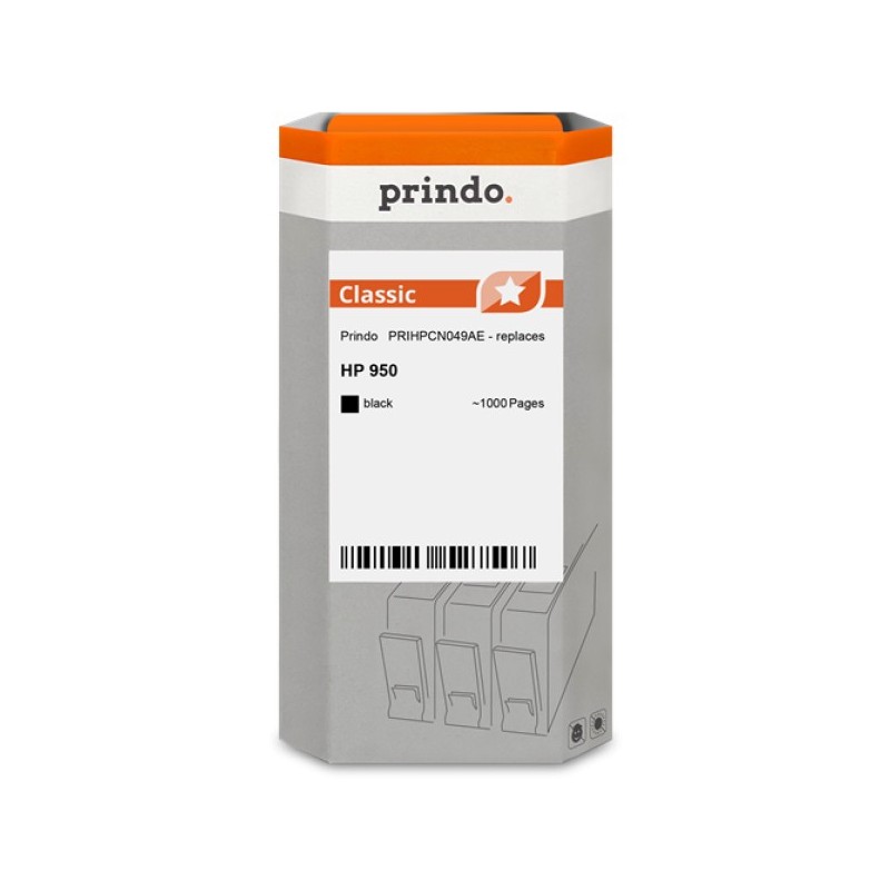 ORIGINAL Prindo Cartuccia d'inchiostro nero PRIHPCN049AE Classic ~1000 Seiten
