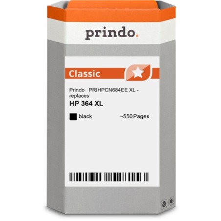 ORIGINAL Prindo Cartuccia d'inchiostro nero PRIHPCN684EE Classic XL ~550 Seiten alternativa per HP CN684EE (364 XL)