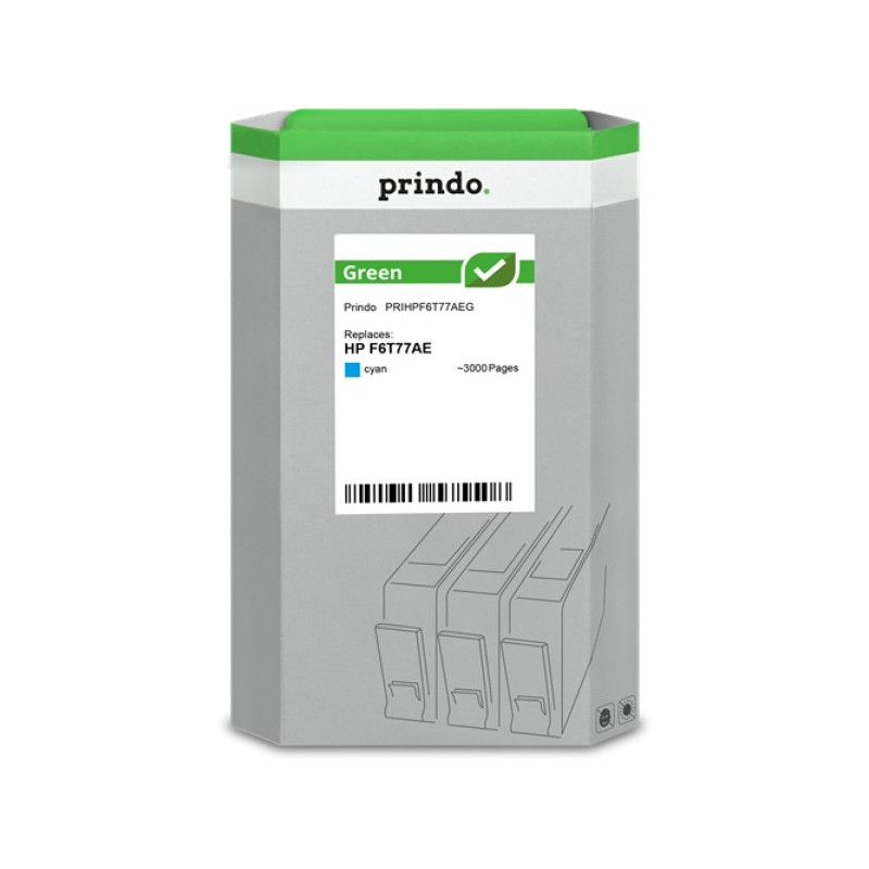 ORIGINAL Prindo Cartuccia d'inchiostro ciano PRIHPF6T77AEG Green ~3000 Seiten