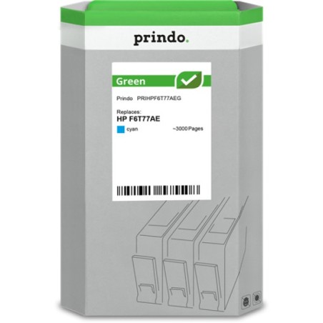 ORIGINAL Prindo Cartuccia d'inchiostro ciano PRIHPF6T77AEG Green ~3000 Seiten