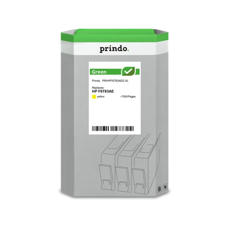 ORIGINAL Prindo Cartuccia d'inchiostro giallo PRIHPF6T83AEG Green XL ~7000 Seiten