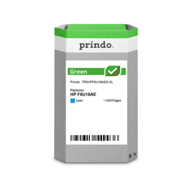 ORIGINAL Prindo Cartuccia d'inchiostro ciano PRIHPF6U16AEG Green XL ~1600 Seiten