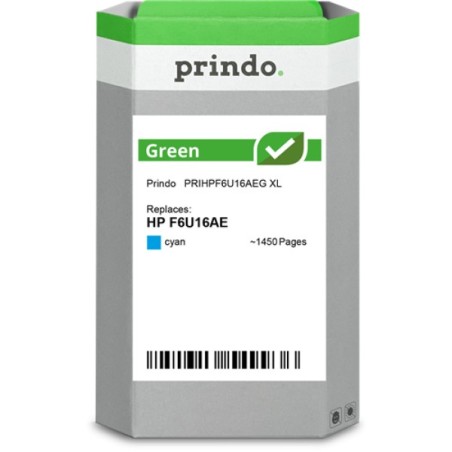 ORIGINAL Prindo Cartuccia d'inchiostro ciano PRIHPF6U16AEG Green XL ~1600 Seiten