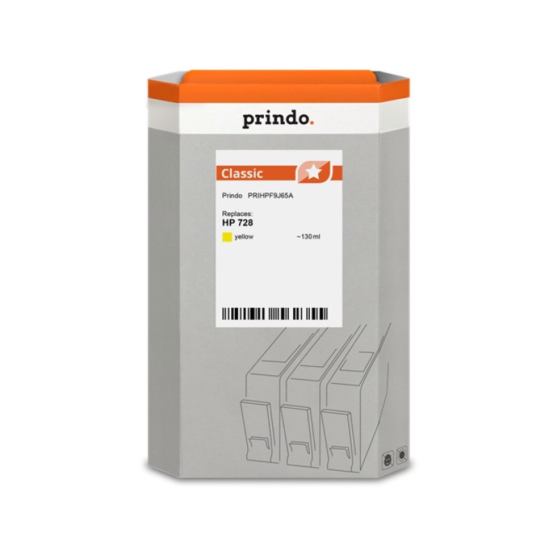 ORIGINAL Prindo Cartuccia d'inchiostro giallo PRIHPF9J65A Classic 130ml