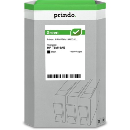 ORIGINAL Prindo Cartuccia d'inchiostro nero PRIHPT6M19AEG Green XL ~1500 Seiten