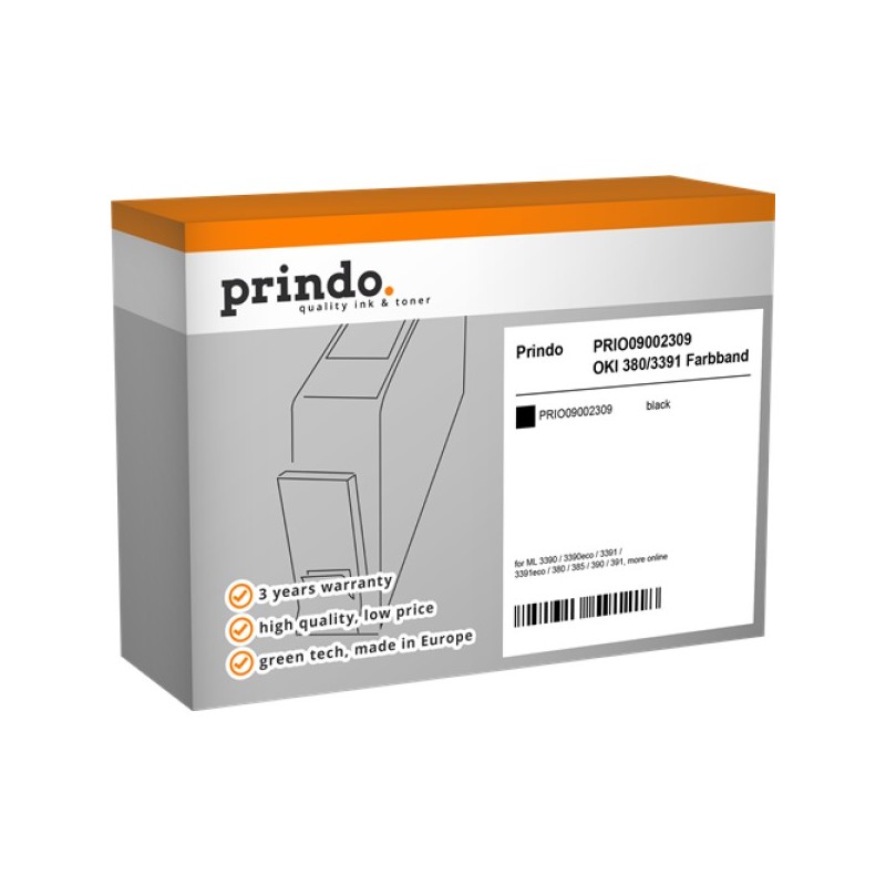 ORIGINAL Prindo Nastro colorato nero PRIO09002309 Basic